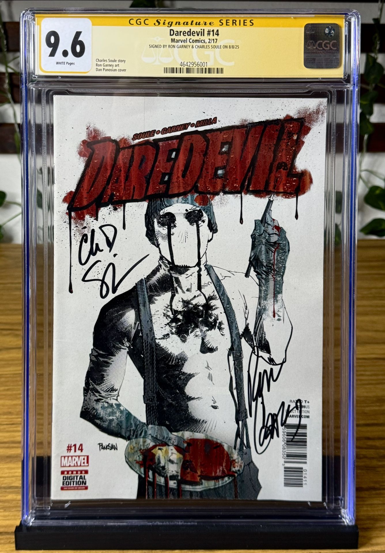 Daredevil #14 (1st Cover Muse) CGC 9.6 SS Charles Soule & Ron Garney