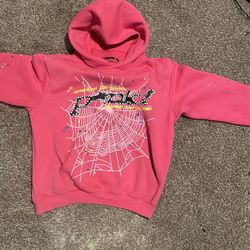 Pink Sp5der hoodie 