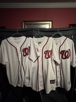 Murphy, Scherzer, Harper Authentic Nationals Jerseys 