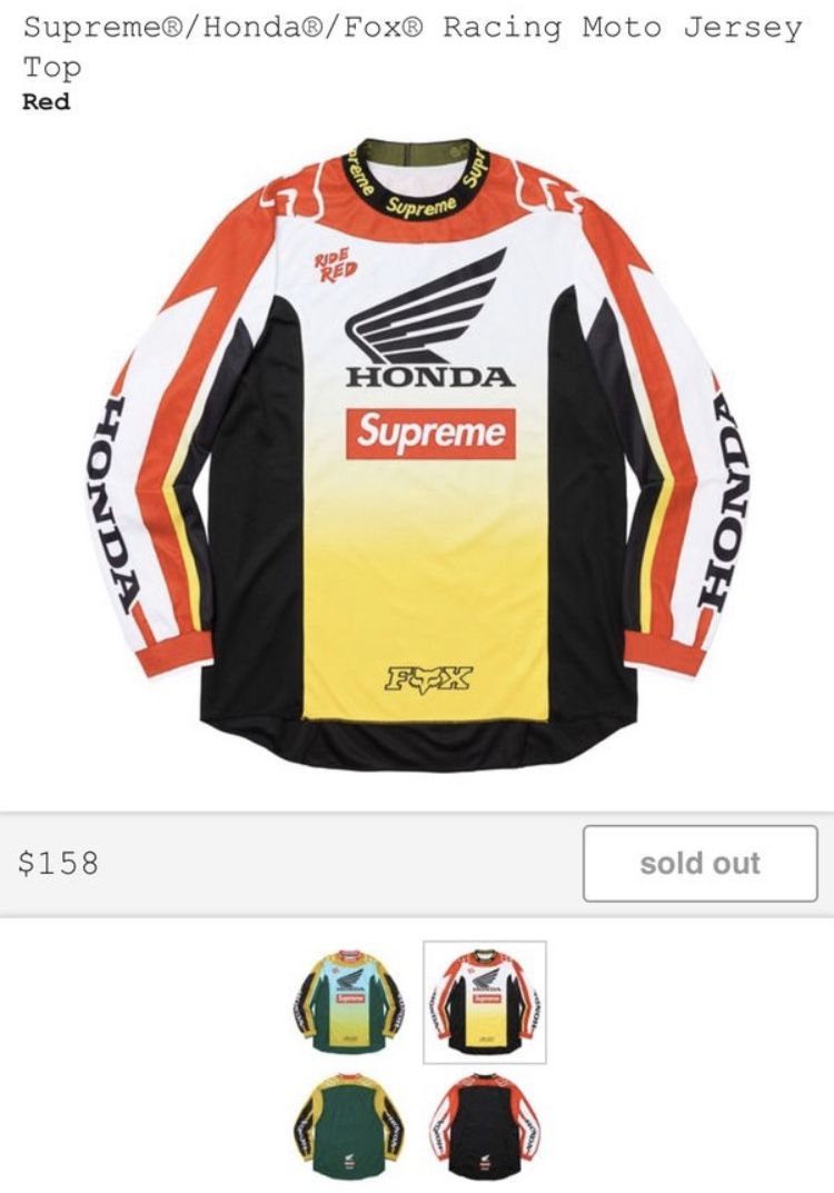 Supreme Honda Jersey