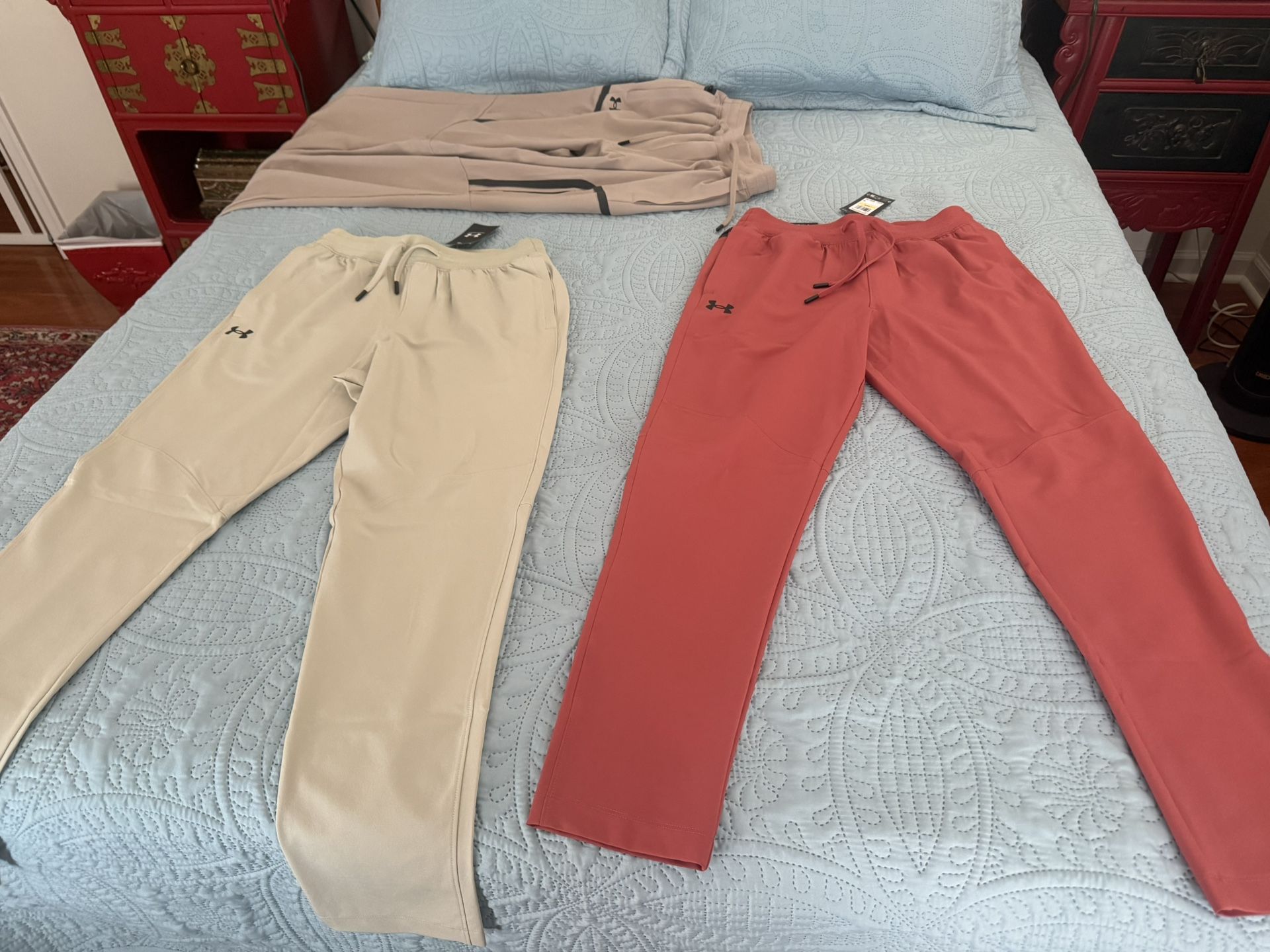 Under Armour UA Sportswear Woven Taper Pants – Size Medium (M/M/M) Price: $30 firm each (MSRP $90)  Brand new condition — tags still attached. Never w