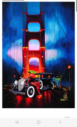 Michael Godard "Heat's Off" Hand Signed & Embellished Giclee 72/200 Framed