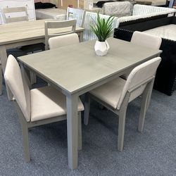 Grey 5pc Dining Set