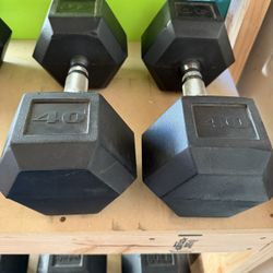 40 Lb Dumbbells 
