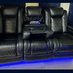 Leather Couch Set 