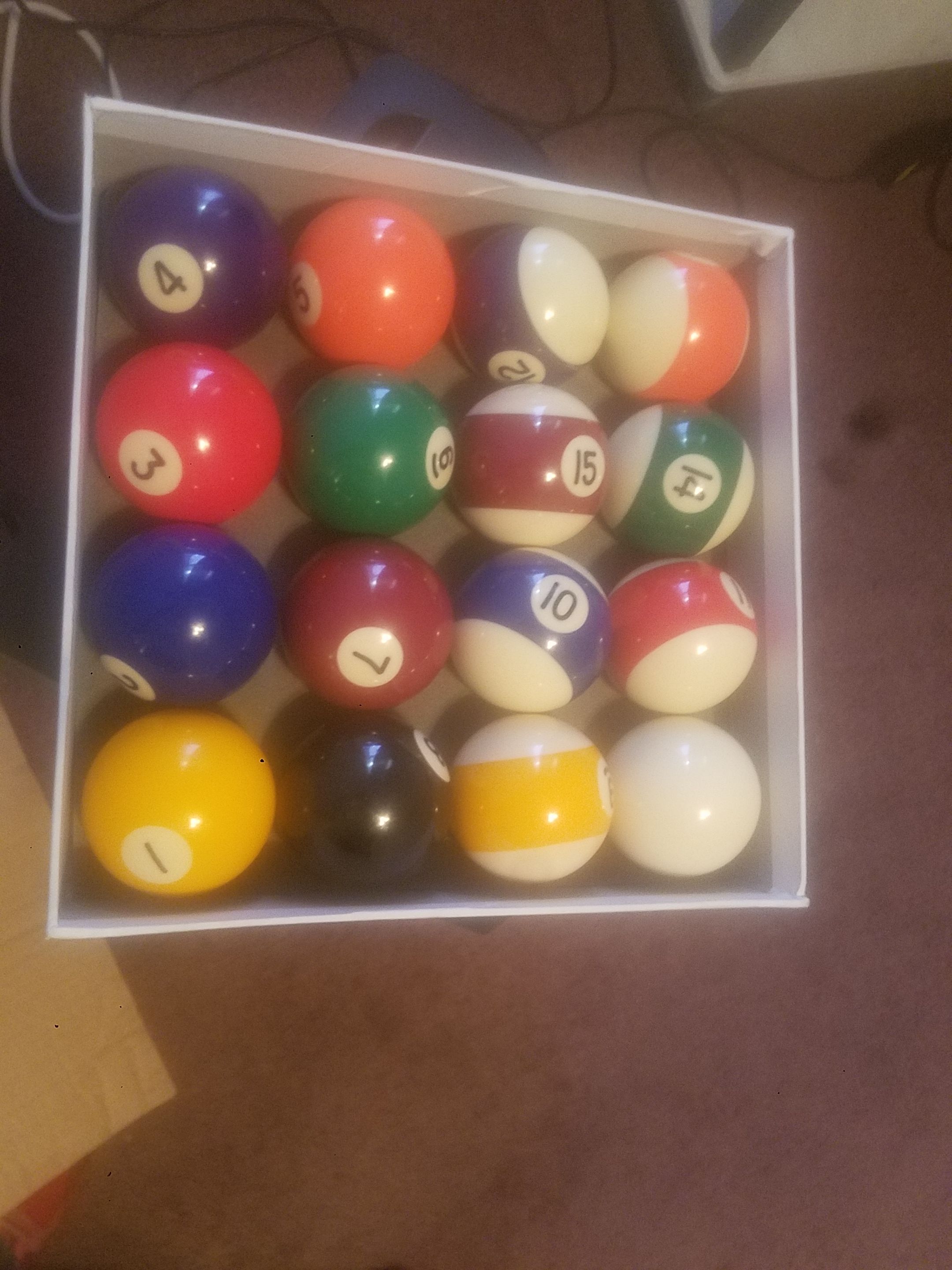 billiards ball set