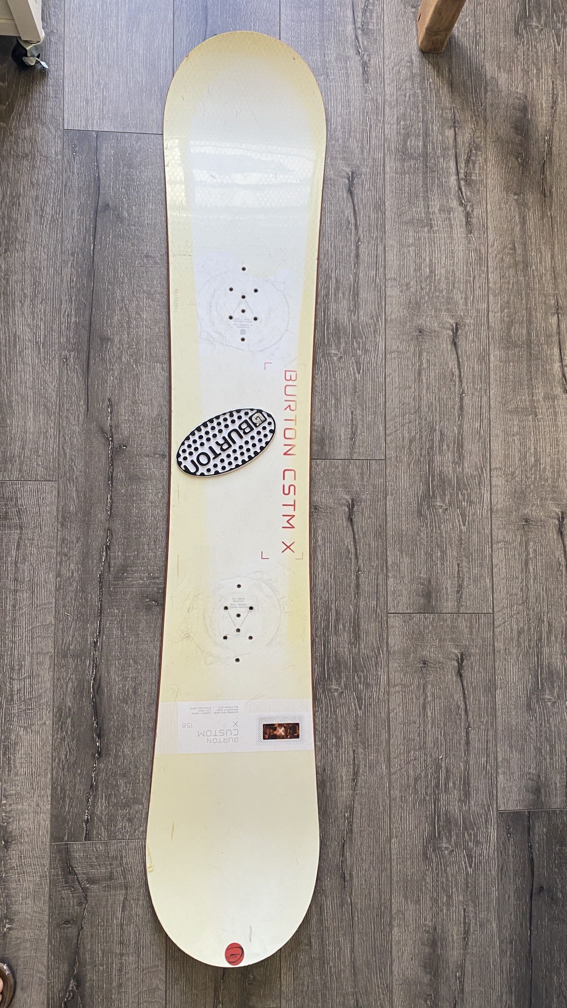 2006 Burton Custom X (158cm) & P1 Bindings Vintage Early 2000's