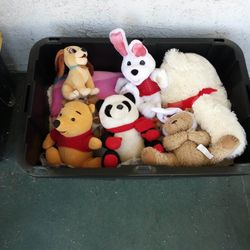 Vintage Stuffed Animals Collectibles Box