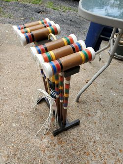 Vintage Forster Croquet Set 6 Players