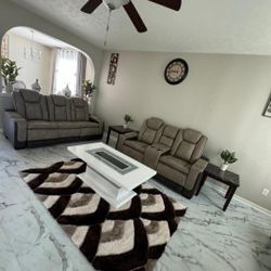 BRAND NEW RECLINING LEATHER SOFA AND LOVESEAT SAME DAY DELIVERY 