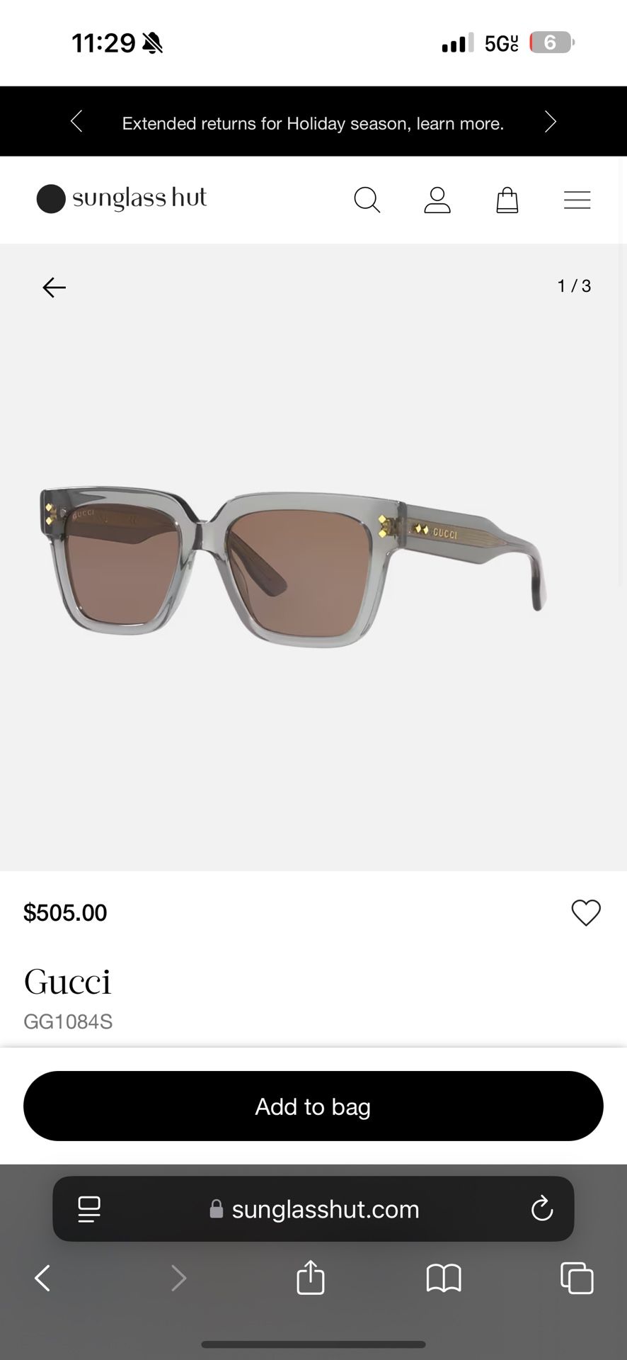 GUCCI SHADES