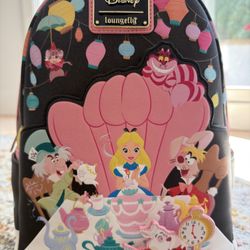 Disney Loungefly Alice in Wonderland Unbirthday Mini Backpack