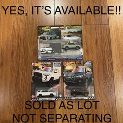 Hot Wheels Premium Toyota 4Runner Lot