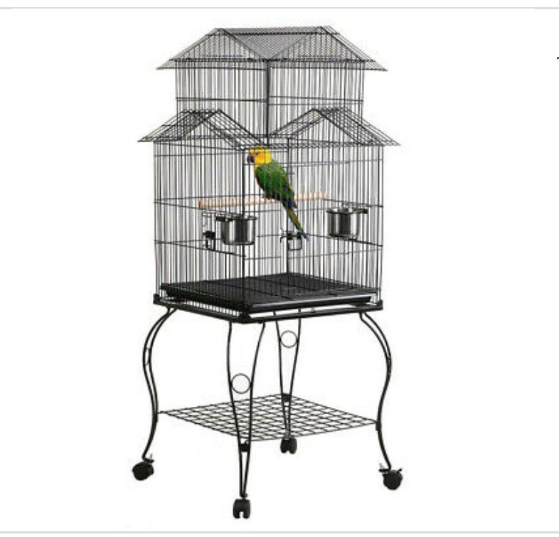 55 inch bird cage, includes many accessories!