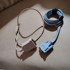 CISCO BLUE  serial connector and USB to serial convertor