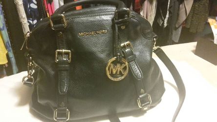 Michael kors all leather satchel