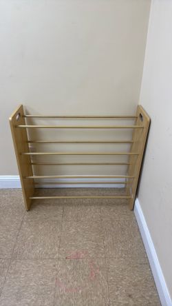 4 tier wooden shoe rack