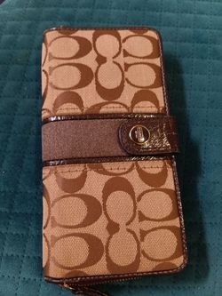 COACH WALLET lite Brown