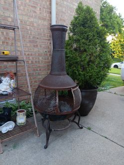 Heavy Duty Cast Iron Outdoor Patio Firepit