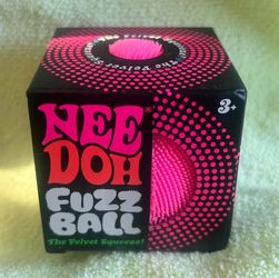 Needoh FUZZ BALL THE Nee Doh Squishy NEE-DOH Fuzzball 100% AUTHENTIC Pink