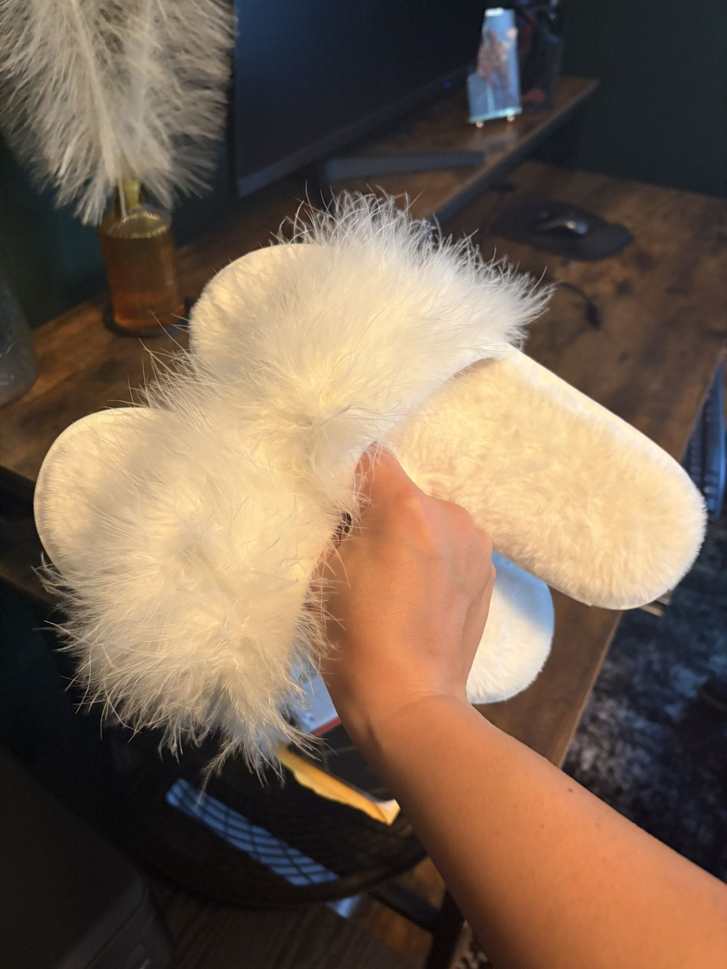 Wedding Slippers & Earrings 