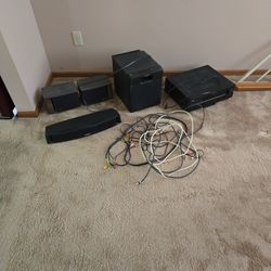 Old School Surround Sound System With Bose Speakers