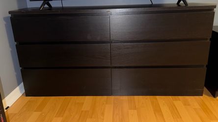 IKEA 6-Drawer Dresser and Free Nightstand Set