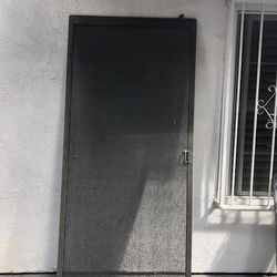 Security screen door