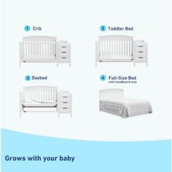 Graco 4-in-1 Convertible Crib and Changer