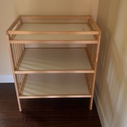 Wooden Changing Table.