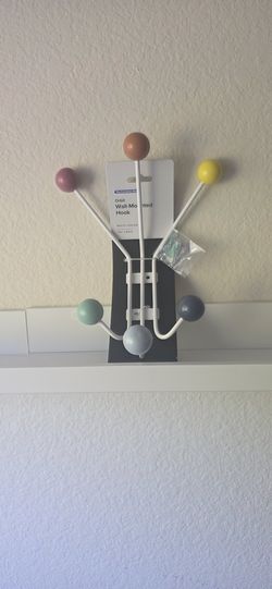 Container Store Orbit 6-Hook Wall Hook - Multicolor, New