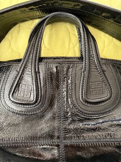 Givenchy Nightingale Large Black Patent Leather Bag