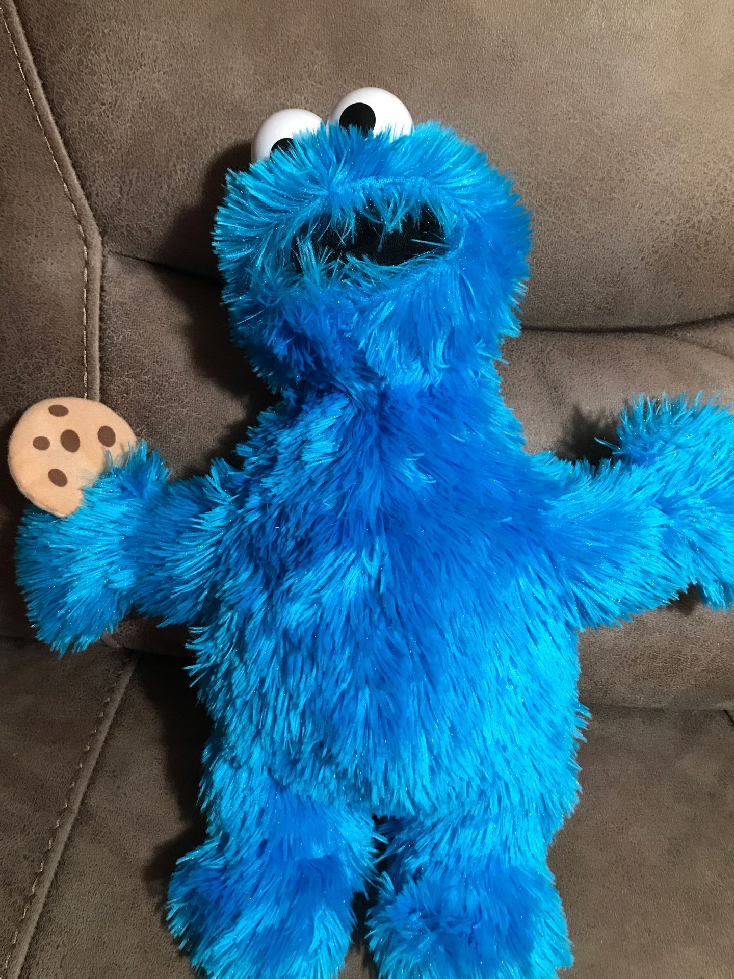 18”sesame Street/cookie monster stuffed animal $17