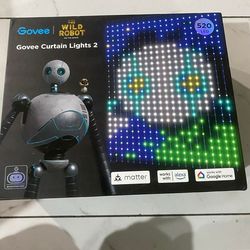 Govee Curtain Lights 2, 520 LEDs, Smart LED Curtain Light with DIY GIF AIGC, Non