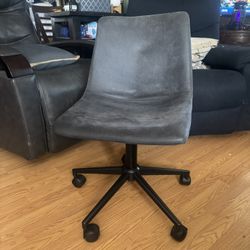 Desk Or Vanity Swivel Gray Chair