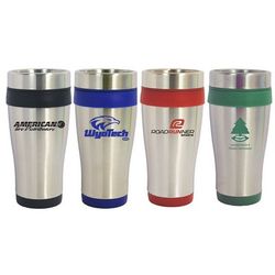 PromoGator custom travel mugs 16oz with logo 72 pieces 3.95 no setup fees