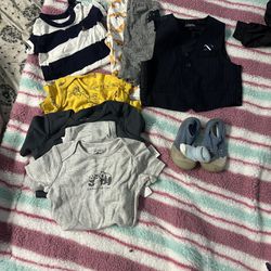 Clothes Size NB-12M For Little Boys In Very Good Condition , Mostly Never Worn And All Washed Pick Up Tully And Monterey SJ CA 95112, Total 35+ Pcs 