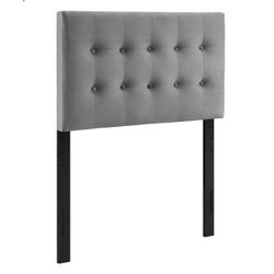 Grey Twin Headboard For Dorms And Sorority House 