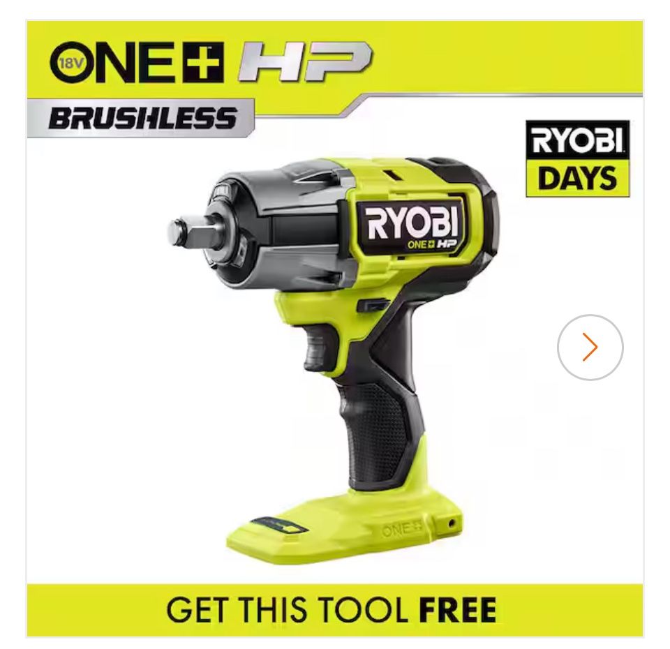 ONE+ HP 18V Brushless Cordless 4-Mode 1/2 in. Impact Wrench
