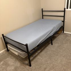 Free twin bed frame and mattress