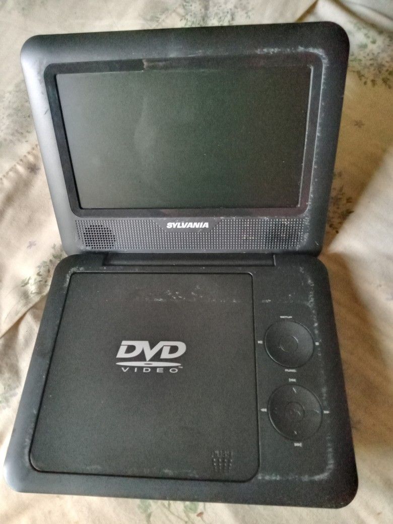 A Black Travel DVD Player