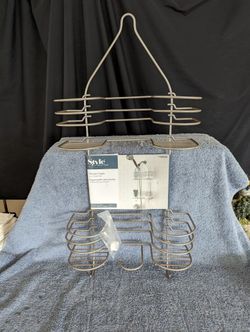 Style Selections Hanging Shower Caddy, Satin Nickel Steel,