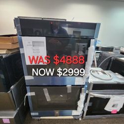 GE PROFILE 30" Smart Built In Convection Double Wall Oven With Left Hand Swing 