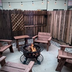 Backyard Wooden Chairs/ 2