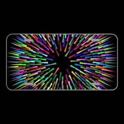 License Plate Novelty Car Front Colorful Prismatic Chromatic Rainbow