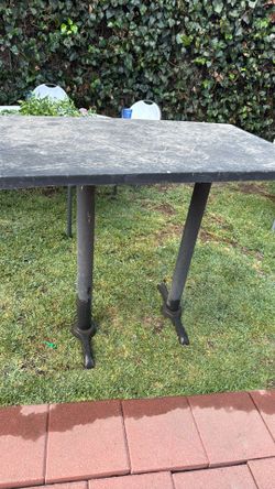 Black metal tables