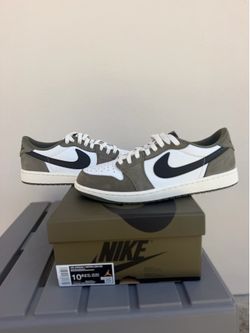 Size 10.5 - Air Jordan 1 Retro OG Low Medium Olive
