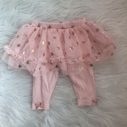 Mini x B 6M baby girl pants/leggings with cute tutu