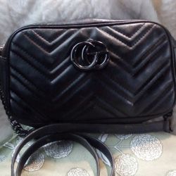 Gucci Black Purse GG Marmont small shoulder bag