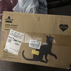 Little green Bissell pet cleaner